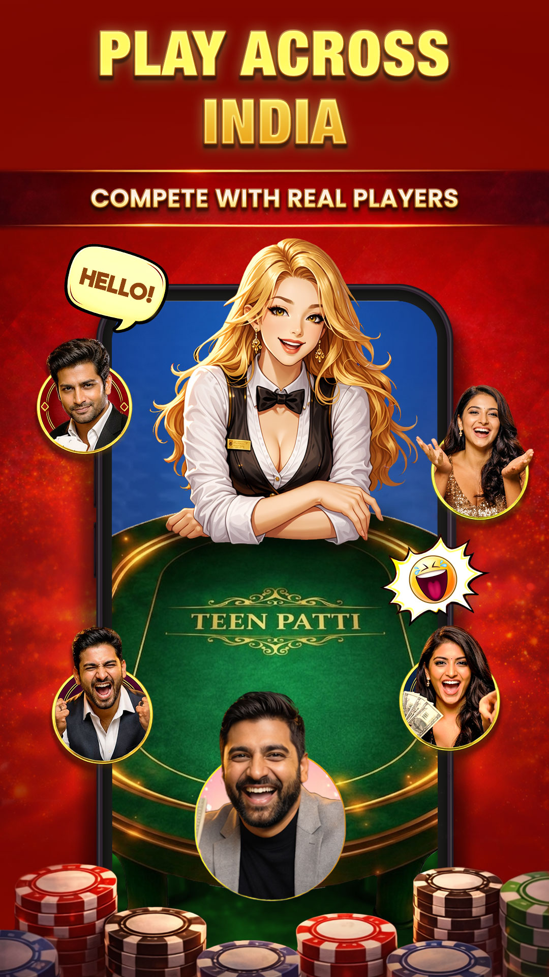 Play Teen Patti Across India – Compete with Real Players Nationwide